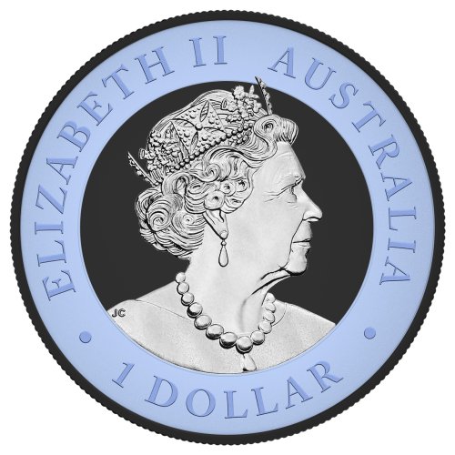 Australia 2022 1$ Koala Blue 1 Oz silver coin