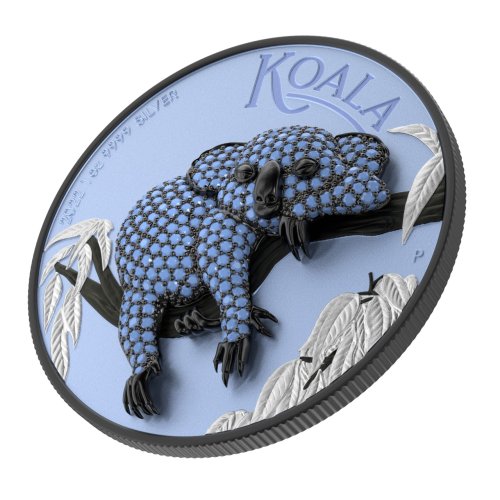 Australia 2022 1$ Koala Blue 1 Oz silver coin
