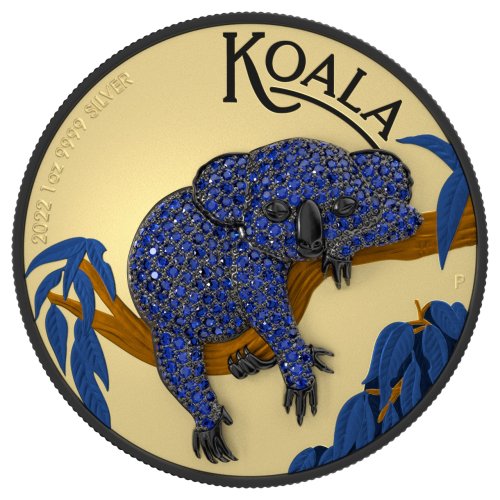 Australia 2022 1$ Koala Gold 1 Oz silver coin