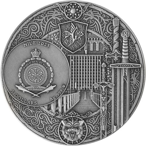 Niue 2025 5$ SEASON OF STORMS The Witcher 2 Oz silver coin