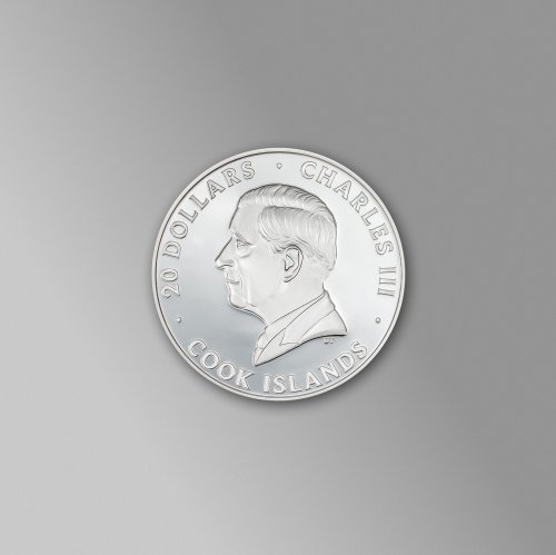 Cook Islands 2025 20$ RHINO Silver Burst 3 Oz silver coin