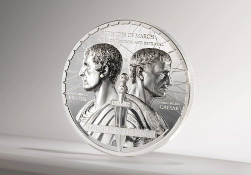 Mongolia 2025 1000 Togrog CAESAR VS BRUTUS Enemies in History 2 Oz silver coin