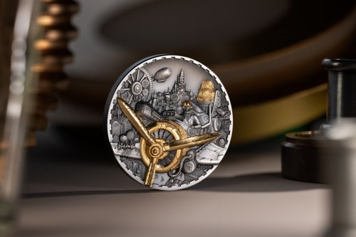 Cook Islands 2025 20$ AVIATION Steampunk 3 Oz silver coin