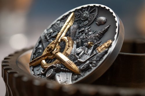 Cook Islands 2025 20$ AVIATION Steampunk 3 Oz silver coin