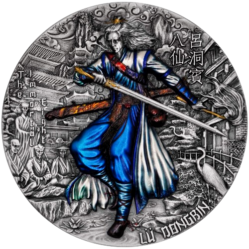 Niue 2023 5$ LÜ DONGBIN 2 Oz silver coin