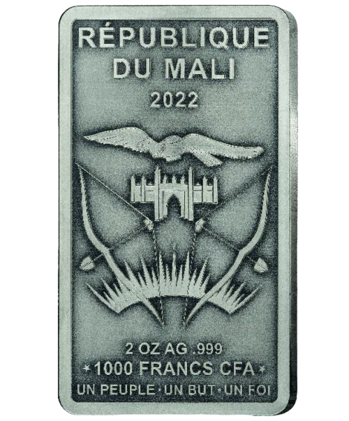 Mali 2022 1000 Francs CFA Icons of Heritage – Egypt 2 Oz silver coin