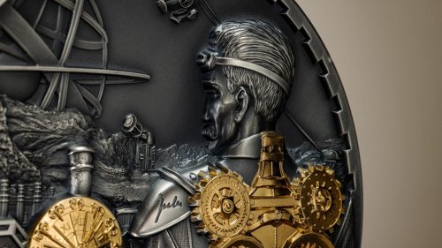 Cook Islands 2023 100$ - JET PACK Steampunk - 1 Kg Antique  silver coin