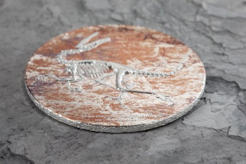 Mongolia 2018 2000Togrog VELOCIRAPTOR Prehistoric Beasts 3 Oz  silver coin
