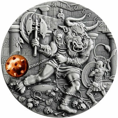 Niue 2017 5$ MINOTAUR Ancient Myths 2 Oz silver coin