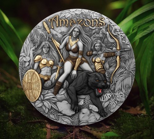 Niue 2025 5$ AMAZONS Eternal Sisters 2 Oz silver coin 