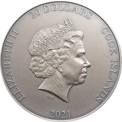 Cook Islands 2021 20$ AMATERASU Gods of The World 3 Oz  silver coin