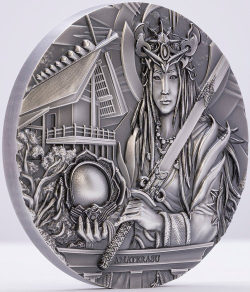 Cook Islands 2021 20$ AMATERASU Gods of The World 3 Oz  silver coin