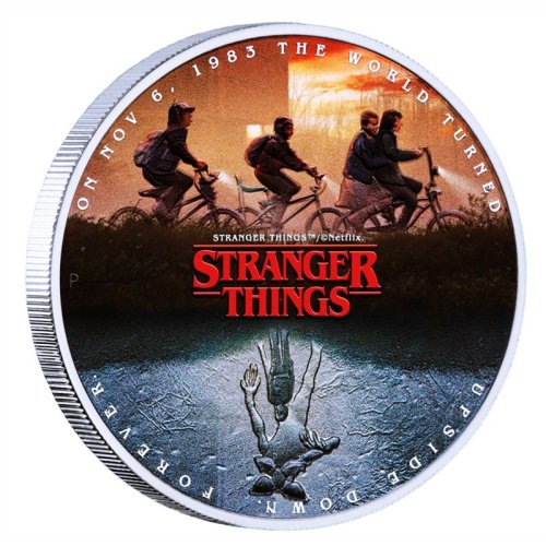 Tuvalu 2026 1$ UPSIDE DOWN Stranger Things 1 Oz silver coin