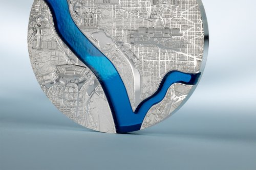 Palau 2025 20$ - Tiffany Art Metropolis – WASHINGTON 3 Oz  silver coin