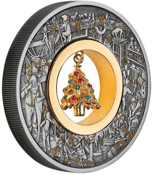 Australia 2025 2$ SANTA WORKSHOP 2 Oz silver coin