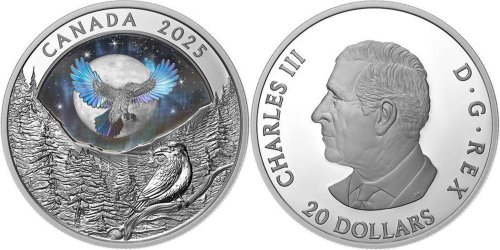 Canada 2025 20$ RAVEN Moon Sky 1 Oz silver coin