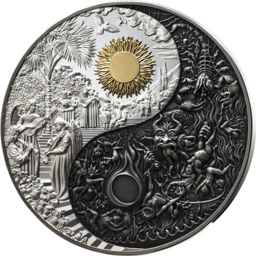 Cameroon 2026 3000 Francs HEAVEN & HELL Versus 3 Oz  silver coin
