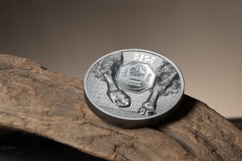 Mongolia 2024 1000 Togrog SNOW LEOPARD Wild Mongolia 2 Oz silver coin