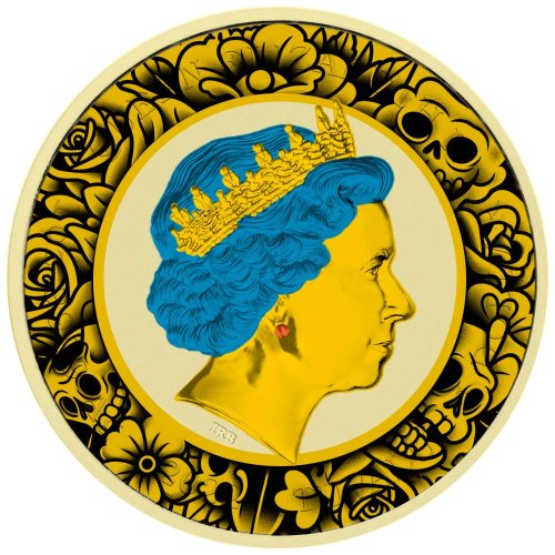 Tuvalu 2022 1$ -Bart Simpson Tyson 1 Oz silver coin