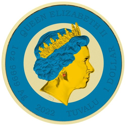 Tuvalu 2022 1$ -Bart Simpson Supreme II 1 Oz silver coin