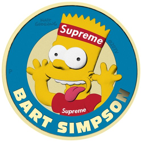 Tuvalu 2022 1$ -Bart Simpson Supreme II 1 Oz silber Münze