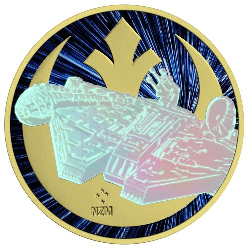 Niue 2021 2$ Millennium Falcon with Holo Effect 1 Oz silber Münze