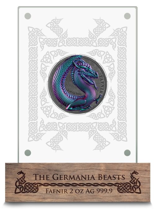Germania 2020 10 Mark FAFNIR GEMINUS Dragon Chameleon 2 Oz  silver coin