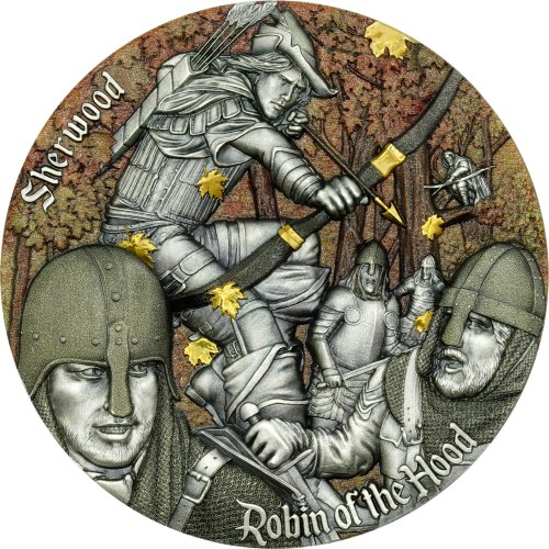 Cameroon 2024 2000 Francs ROBIN OF THE HOOD Sherwood 2 Oz Silber Münze