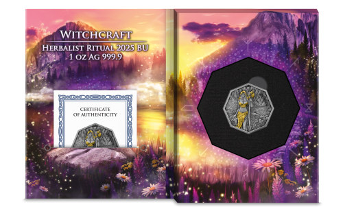 Germania 2025 5Mark Witchcraft Herbalist Ritual 1 oz silver coin