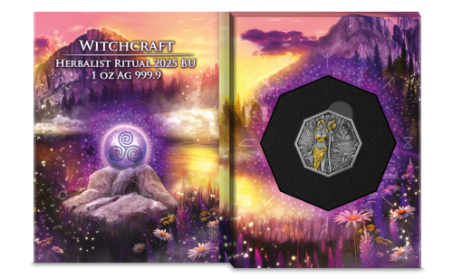 Germania 2025 5Mark Witchcraft Herbalist Ritual 1 oz silver coin