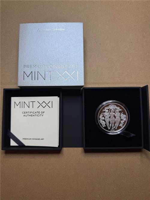 Cameroon 2025 1000 Francs THE THREE GRACES Proof Celestial Beauty 1 Oz silber Münze