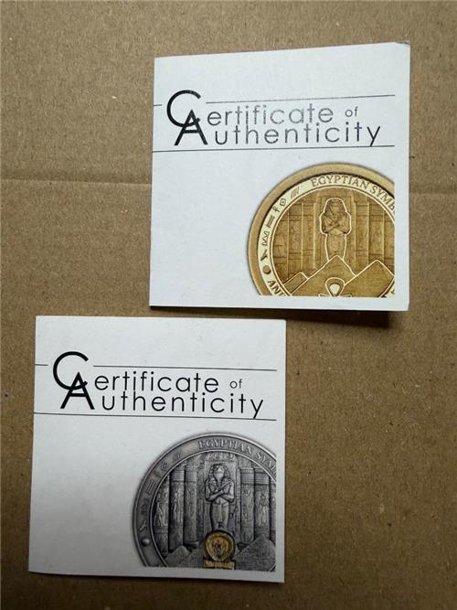 Palau 2014 20$-1$ ANKH Egyptian Symbols 3 Oz -0,5g Silver-Gold coins