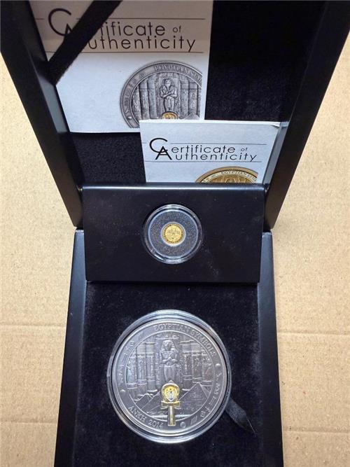 Palau 2014 20$-1$ ANKH Egyptian Symbols 3 Oz -0,5g Silver-Gold coins