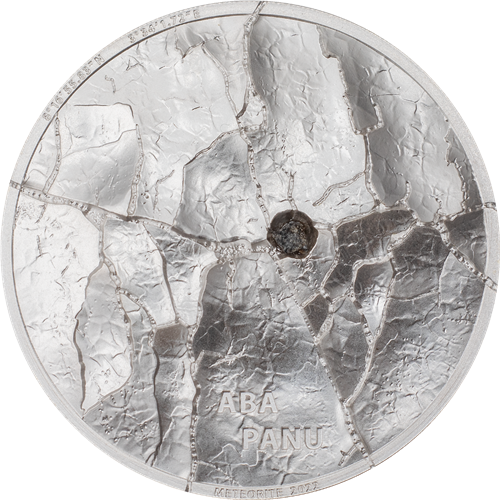 Cook Islands 2022 5$ ABA PANU Meteorite Impacts 1 Oz silver coin