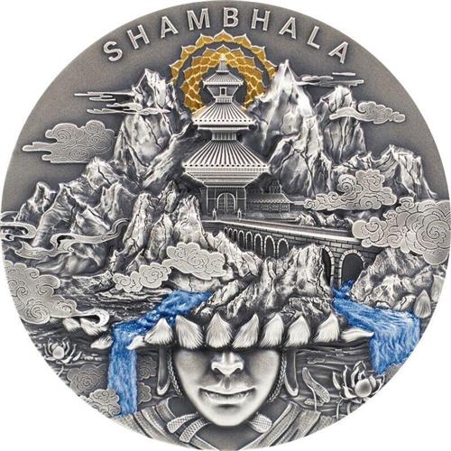 Niue 2022 5$ SHAMBHALA Legendary Lands 2 Oz  silver coin