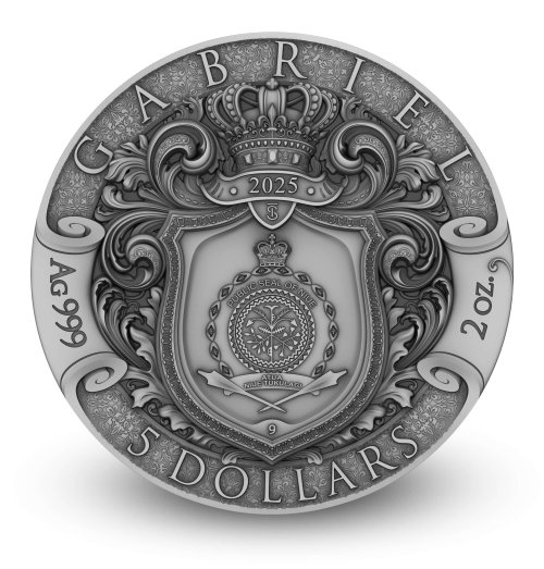Niue 2025 5$ GABRIEL Archangels 2 Oz silver coin