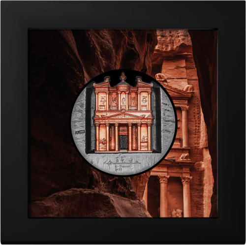 Cook Islands 2025 25$ Petra Al-Khazneh 5 Oz silver coin