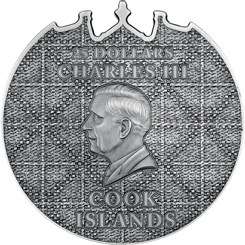 Cook Islands 2025 25$ Petra Al-Khazneh 5 Oz silver coin