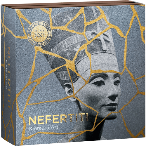 Cameroon 2026 2000 Francs NEFERTITI Kintsugi Art 2 Oz silver coin