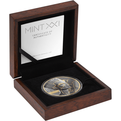 Cameroon 2026 2000 Francs NEFERTITI Kintsugi Art 2 Oz silver coin