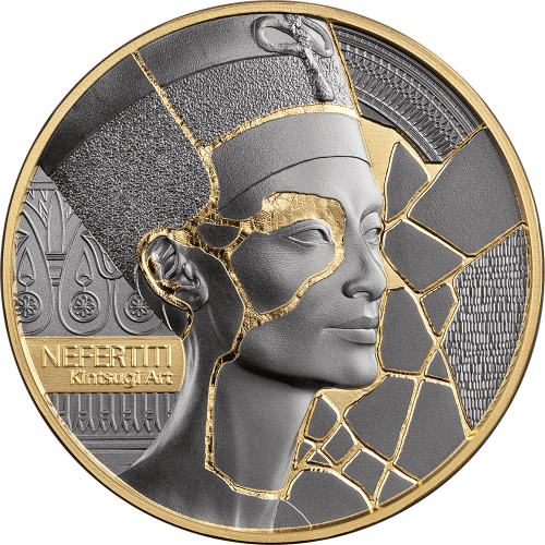 Cameroon 2026 2000 Francs NEFERTITI Kintsugi Art 2 Oz silber Münze