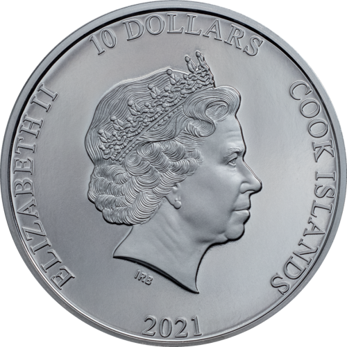 Cook Islands 2021 10$ Classic Car - Open Roads 2 Oz silver coin