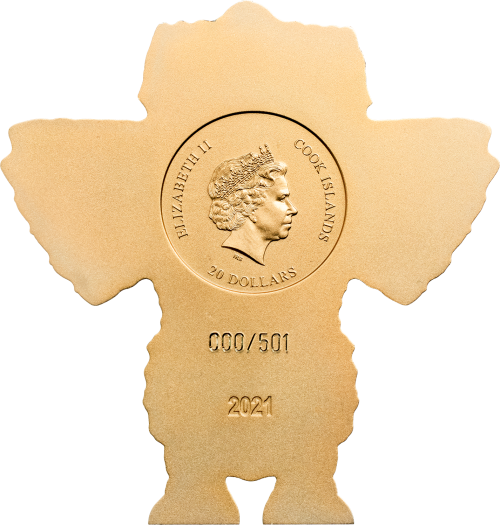 Cook Islands 2021 20$ RAVANA Kings of Demons Shaped 3 Oz Silver coin