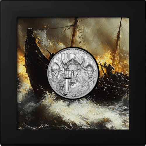 Cook Islands 2026 5$ Savage Vikings Legends 1 Oz Silver coin