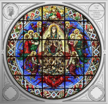 Solomon 2022 15$ The Rose Window -Santa Maria del Fiore 130gr silver coin