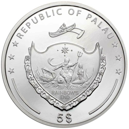 Palau 2021 5$ - Lady Luck - 1 Oz Silver Coin