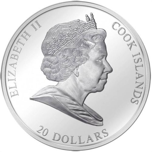 Cook Islands 2013 20$ ADORATION Niccolo Bambini Masterpieces 3 Oz silver coin