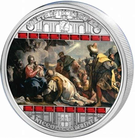 Cook Islands 2013 20$ ADORATION Niccolo Bambini Masterpieces 3 Oz silver coin