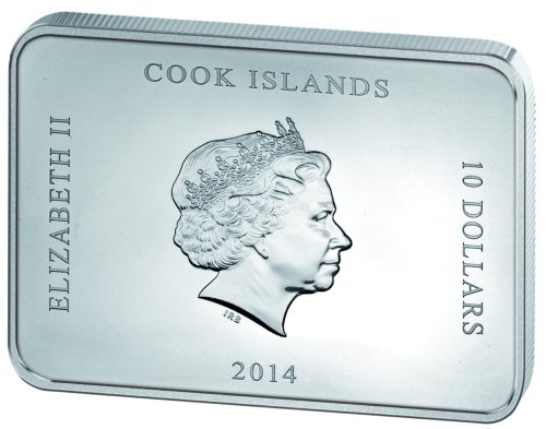 Cook Islands 2014 PALACE OF CASERTA Italy Grand Interiors 2,5 Oz silver coin