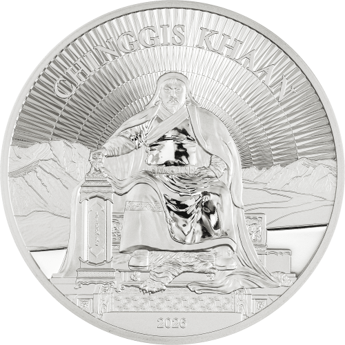 Mongolia 2026 500 Togrog CHINGGIS KHAAN 1 Oz silver coin